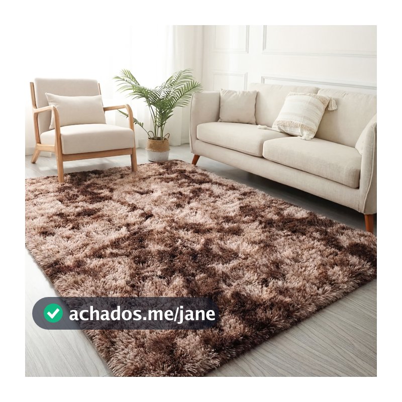 Tapete de Sala 2,00 x 1,50 Peludo para Quarto