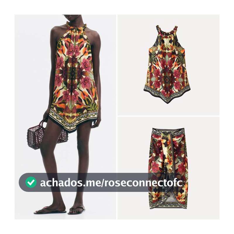 Roupas femininas 26 novo estilo vestido lenço estampado de verão1346009Saia decorativa drapeada de comprimento médio1346