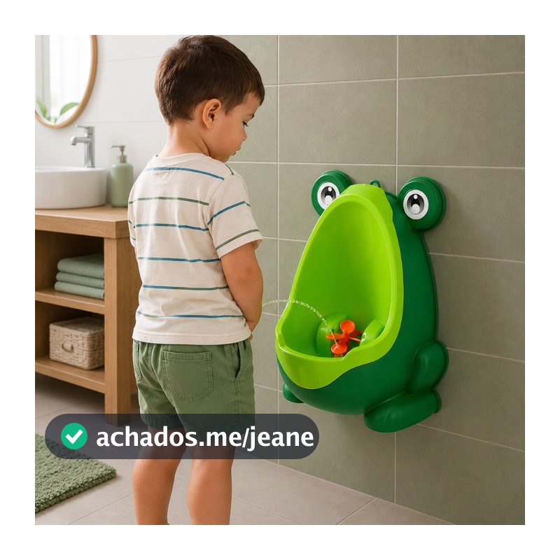 Mictório Sapinho Infantil Troninho Penico Menino Desfralde De Parede