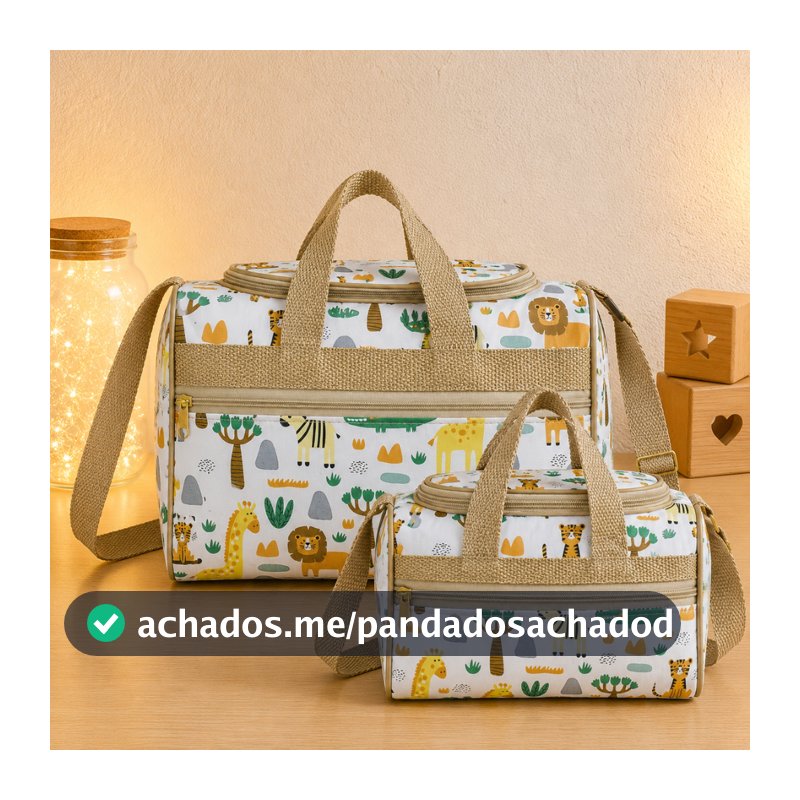 Bolsa Maternidade Menino Menina Kit 2 Peças Conjunto Mamãe Bebê Bolsas Mala Saida Maternidade