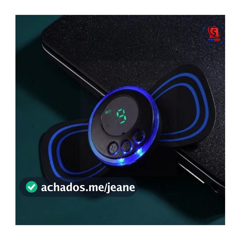 Mini Massageado Elétrico Portátil EMS Alivia Dores Corpo Pescoço