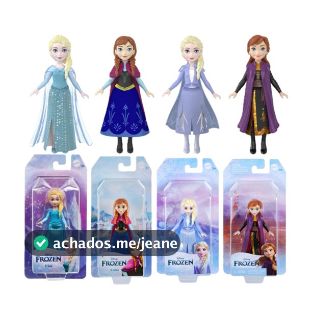 Mini Princesa Disney Frozen | Orginal Mattel | Articulada 9cm | Anna Elsa
