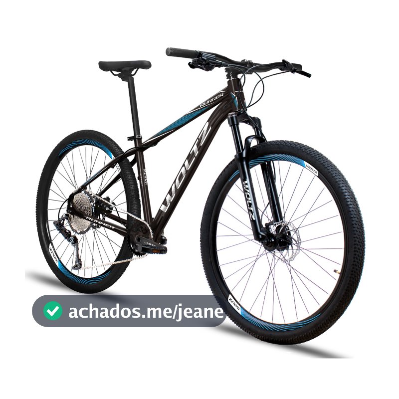 Bicicleta aro 29 Woltz Runner 12v Freios Hidráulicos suspensão com Trava quadro de alumínio