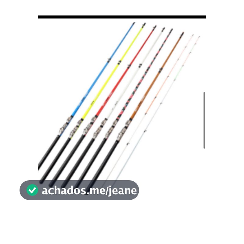 Vara Para Molinete Piapara ZR PESCA 1,30M Com Ponta Sensivel 2 Partes Pescaria Pesca