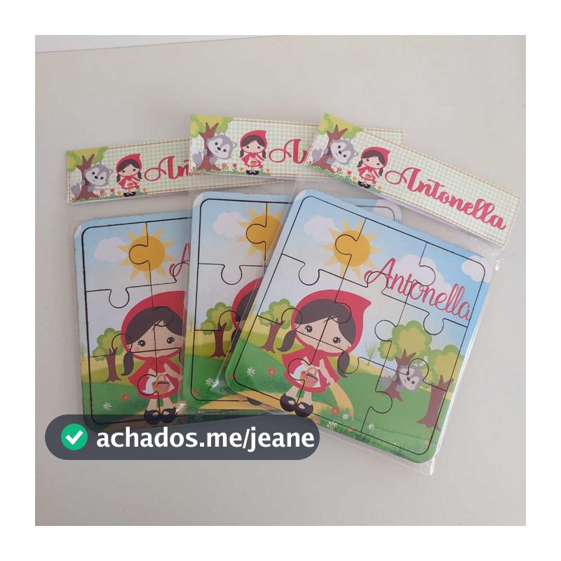 Kit 10/15/20 Quebra-Cabeça Personalizado 9 Peças com base em MDF | Lembrancinha Criativa
