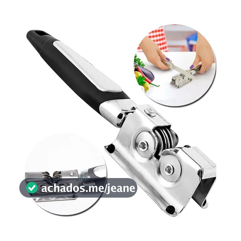 JOGO COM 6 AMOLADOR AFIADOR  DE AÇO INOX PROFISSIONALPARA FACA E TESOURA DE COZINHA