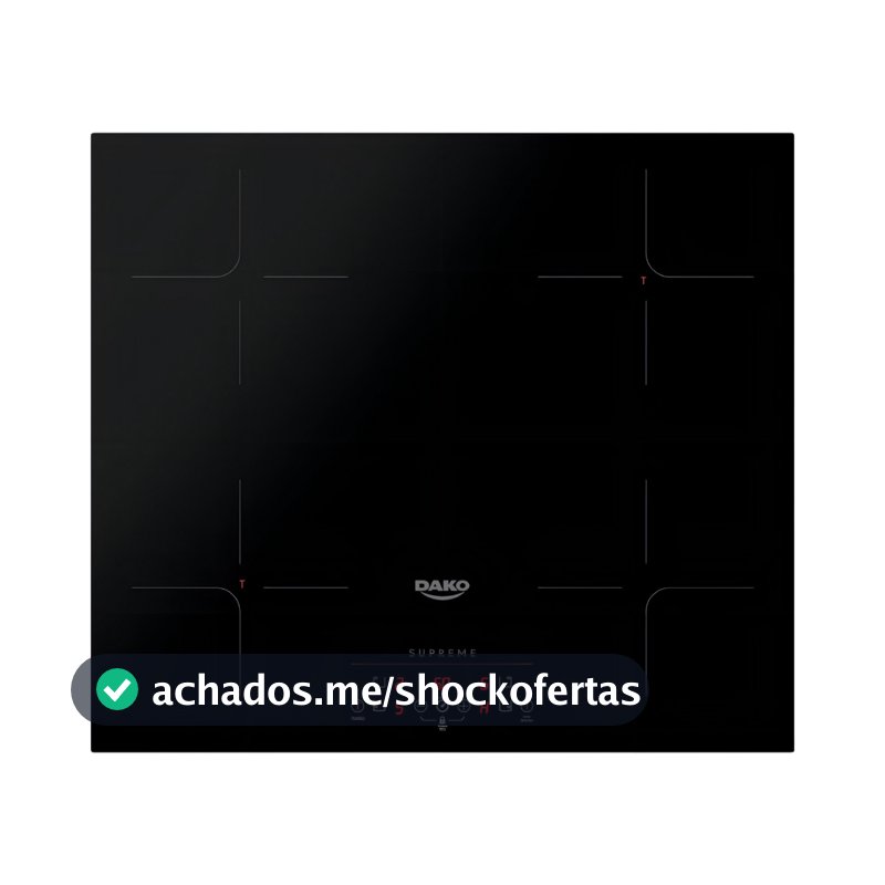 Cooktop De Indução 4 Bocas Dako Supreme Preto 220v