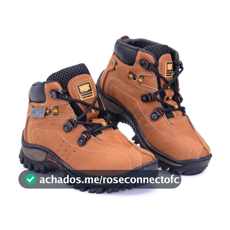 Bota Infantil Coturno Couro Legitimo Resistente Reforçado Meninos Castor
