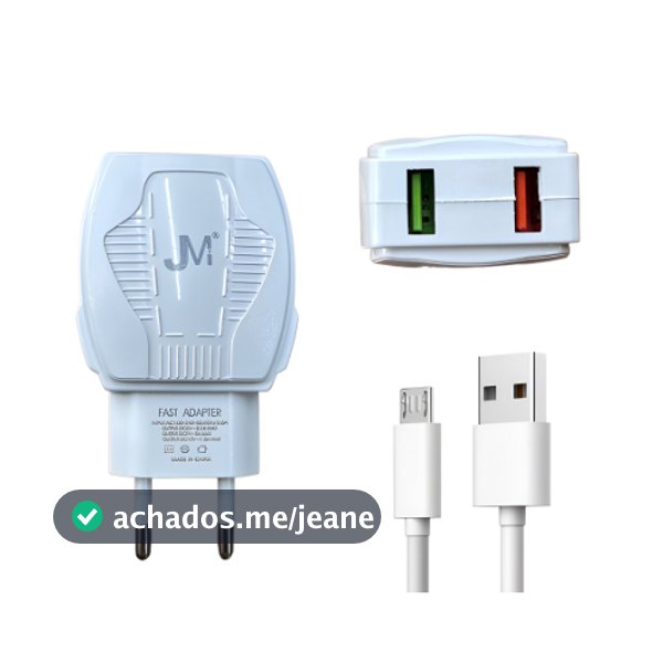 Carregador Micro Usb 5.1A Com 2 Entradas USB Fast Charger