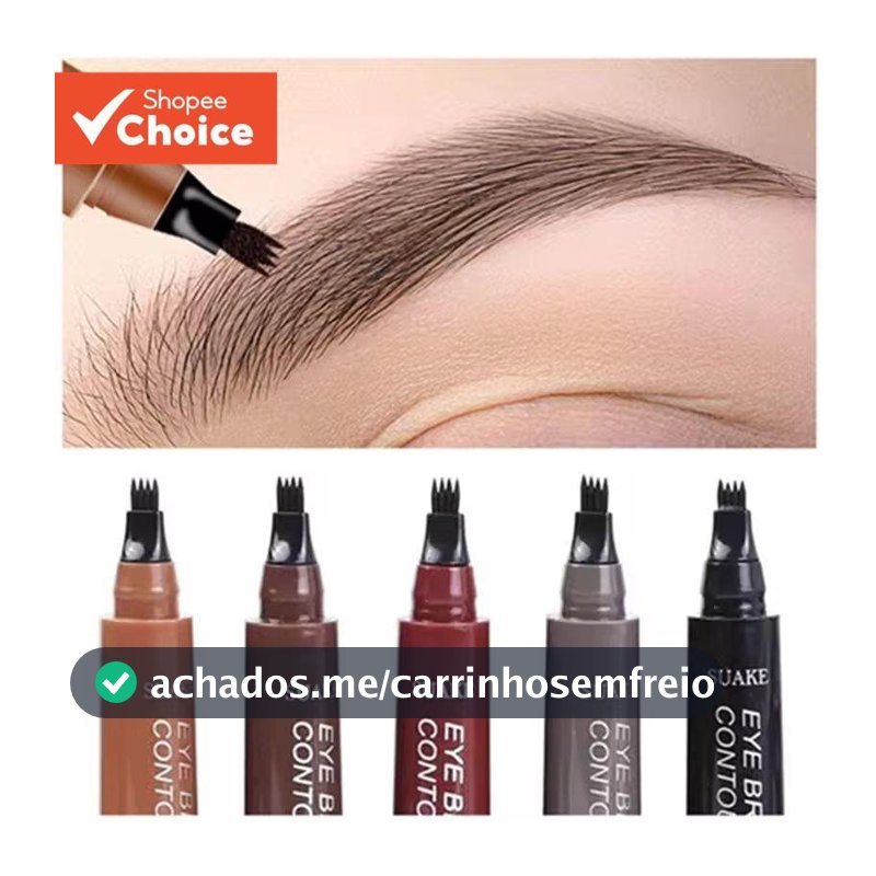 Lápis de Sobrancelha Líquido à Prova d'Água de 5 Cores, Longa Duração, Definição Natural, Maquiagem Acessível, Pr MFAR