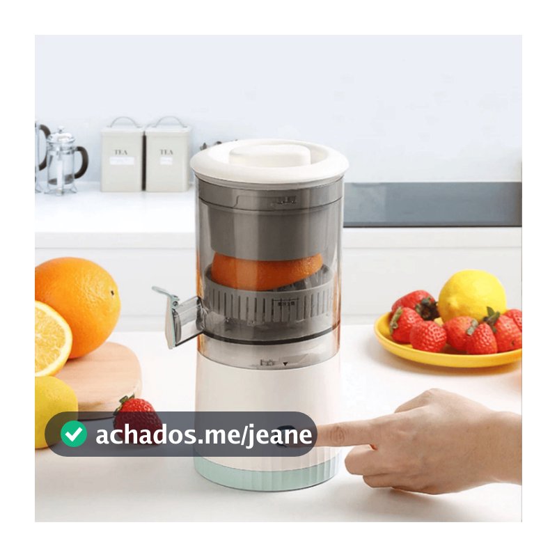 Espremedor Elétrico Automático de Frutas USB Recarregável Portátil | Suco Natural sem Esforço
