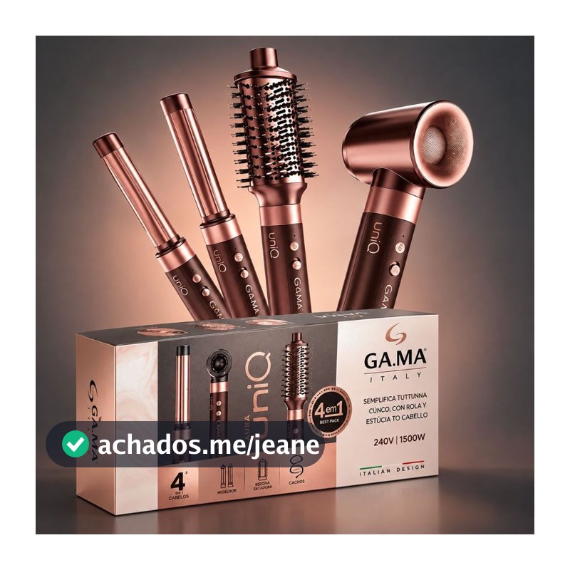 Secador e Modelador Gama Multistyler Uniq Aura 4 em 1