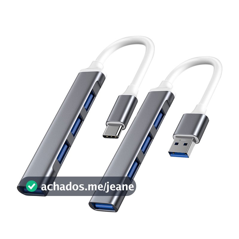 Hub USB USB3.0 OTG Tipo C Adaptador Multifuncional 4 em 1 Compatível com Xiaomi Lenovo Macbook PC Laptop GX3Q