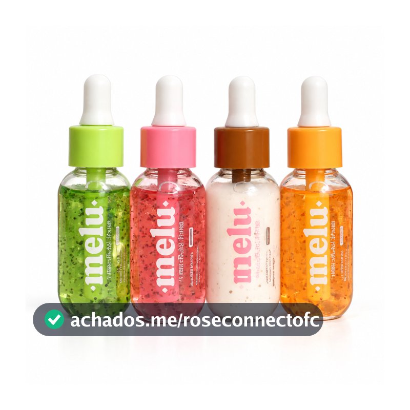 Sérum Facial Melu Ruby Rose Melancia Kiwi Pêssego - Hidratante / Antioxidante