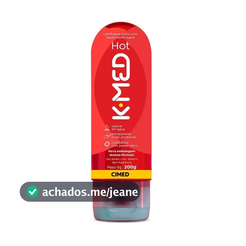 Gel Lubrificante Íntimo K-med Hot 200ml