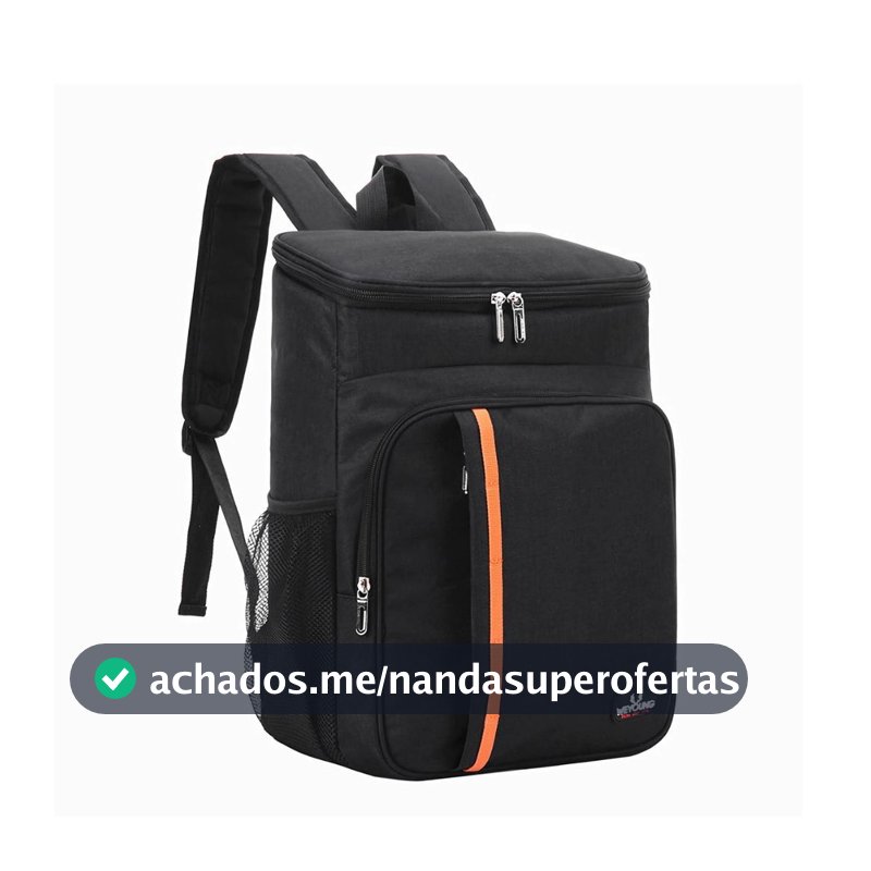 Mochila Térmica Cooler 23L Bolsa Grande Impermeável Praia Cerveja Bebidas Piquenique Camping Marmita Lanche
