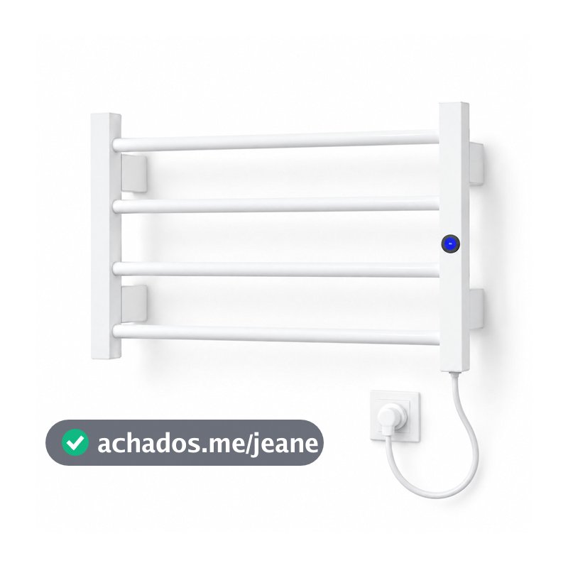 TOALHEIRO TÉRMICO SLIM / AQUECEDOR DE TOALHAS SLIM -  ALUMÍNIO - 110V / 220V - BRANCO / PRETO