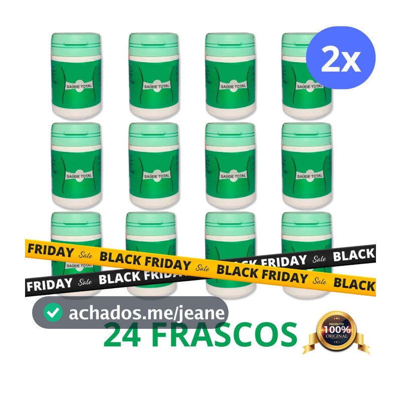 Kit 24 Frascos Saúde Total Em Cápsulas Original 100% - 15 Cápsulas