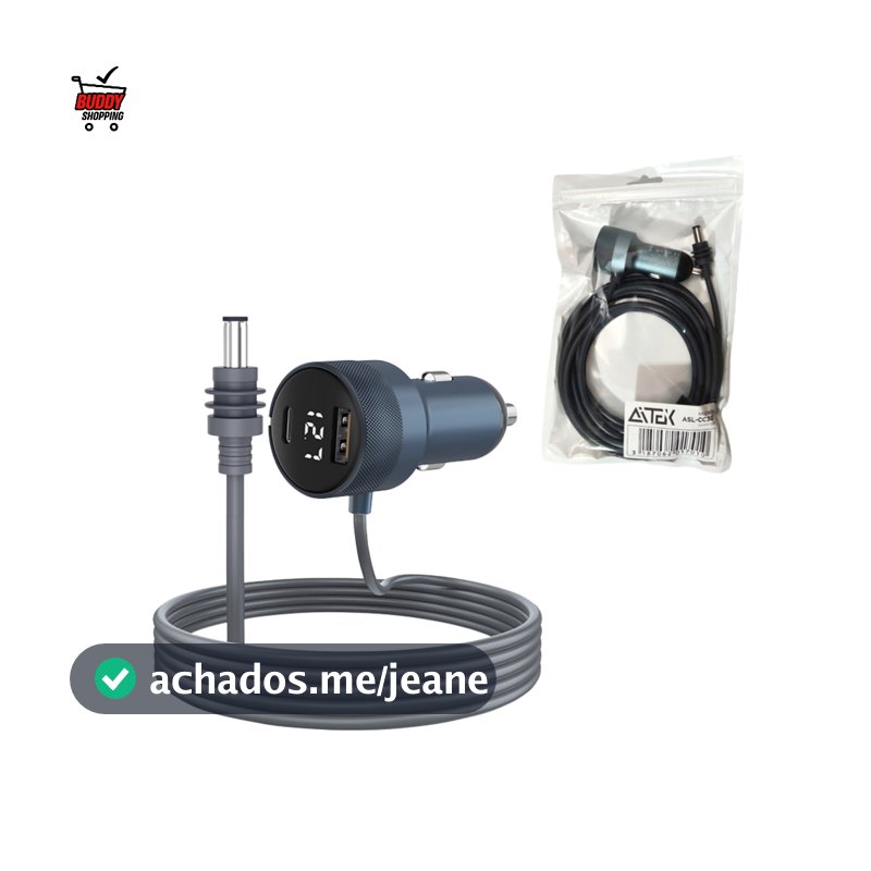 Starlink Mini Cabo De Alimentação Veicular Carregador Rápido Tomada Acendedor De Cigarro