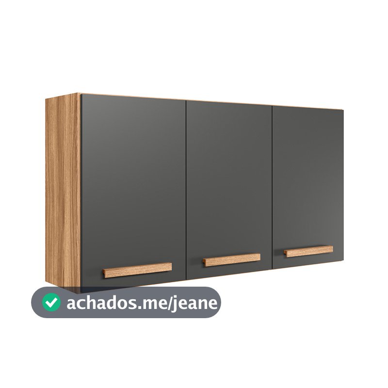 Armario para Cozinha Modulado Intenza 120cm Fechado com 3 Portas
