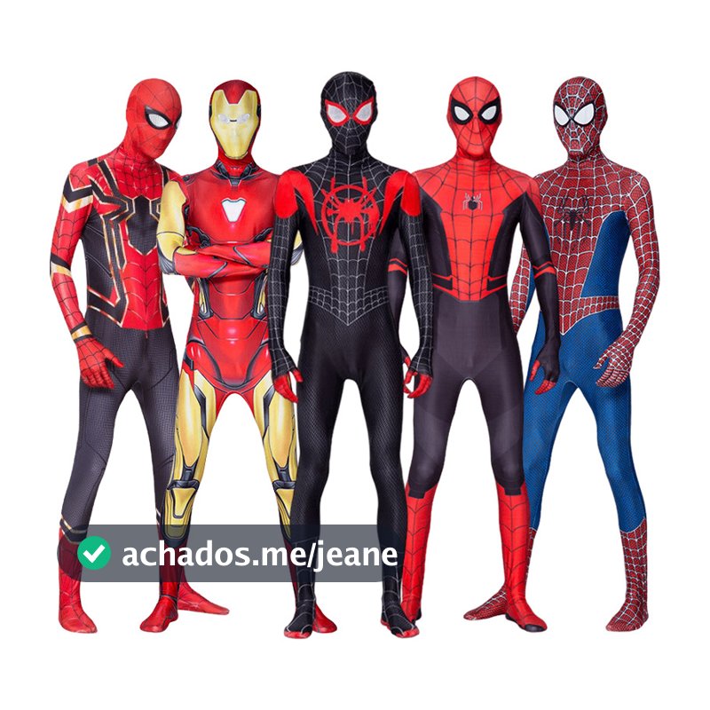 Traje Homem Aranha Pantera Negra Gwen Cosplay Zentai Fato De Salto Halloween Criança Adulta