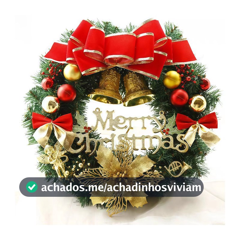 40cm Decoração De Natal Guirlanda Do Feriado Porta Sinal De Parede