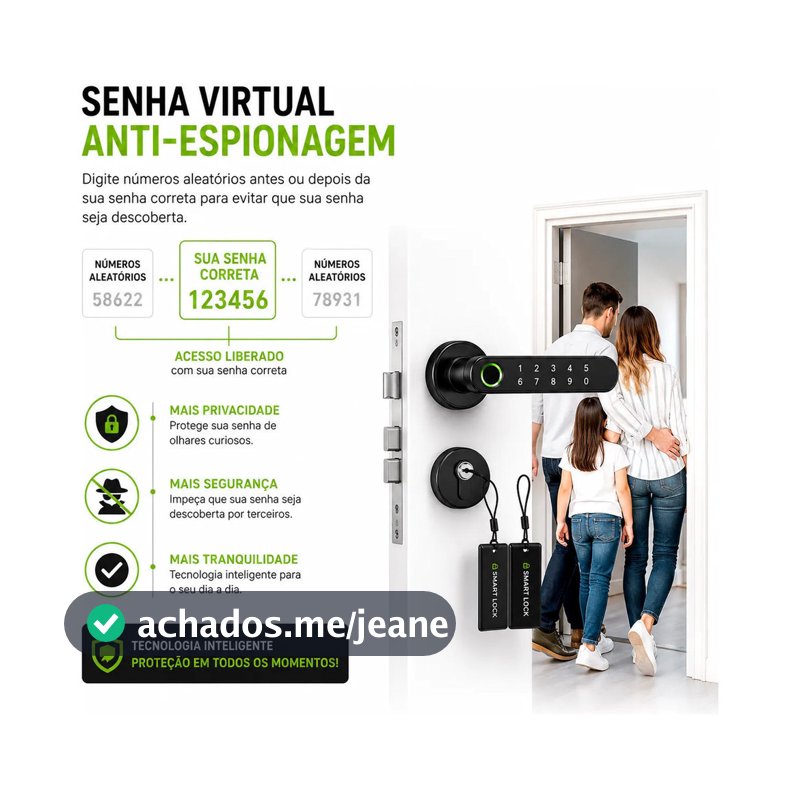 Fechadura Maçaneta Digital - 4 Em 1