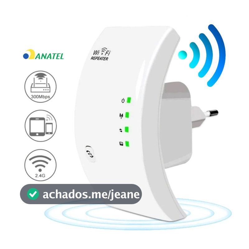 Repetidor Amplificador De Sinal Wifi 600/mbps Ultra Rápido sinal forte