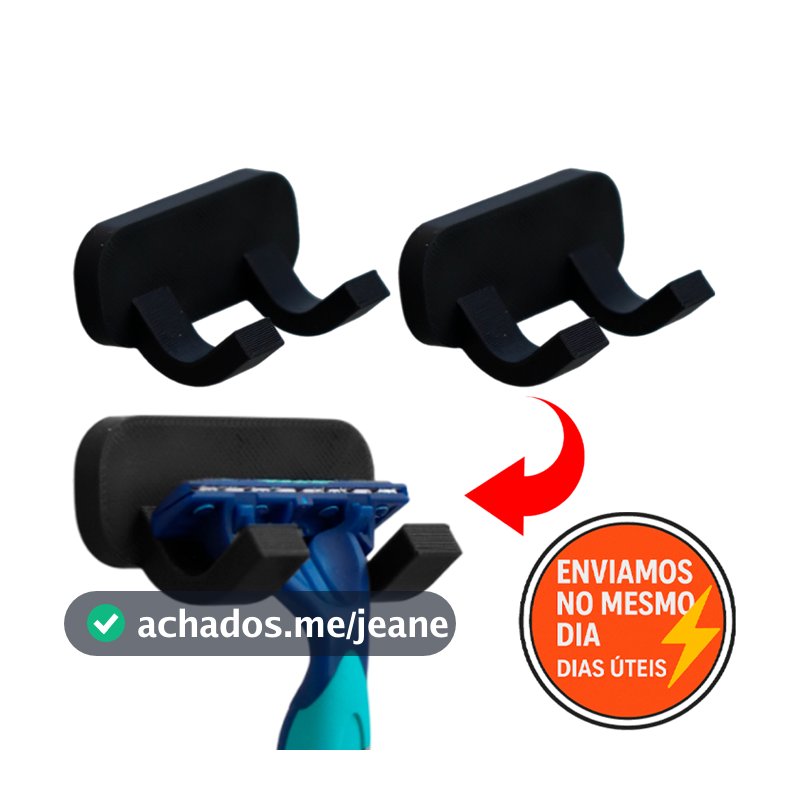 Organizador Para Banheiro Gancho para Prestobarba Suporte Para Lamina Utilidade Domestica Gilete