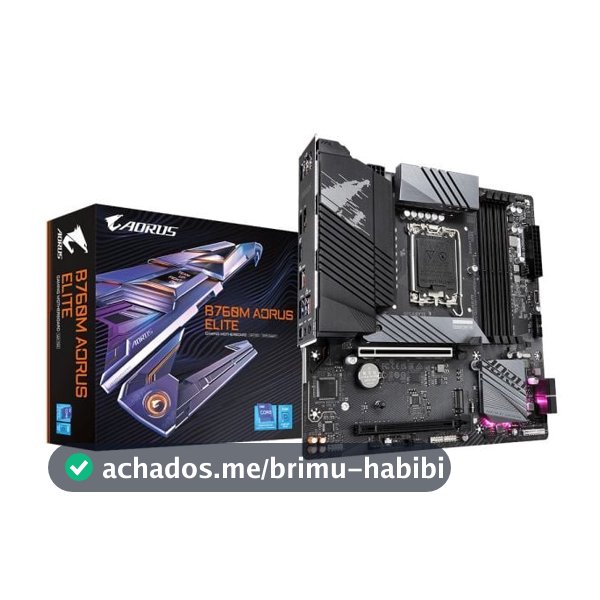 Placa Mãe Gigabyte B760m Aorus Elite Ddr5 Hdmi Intel