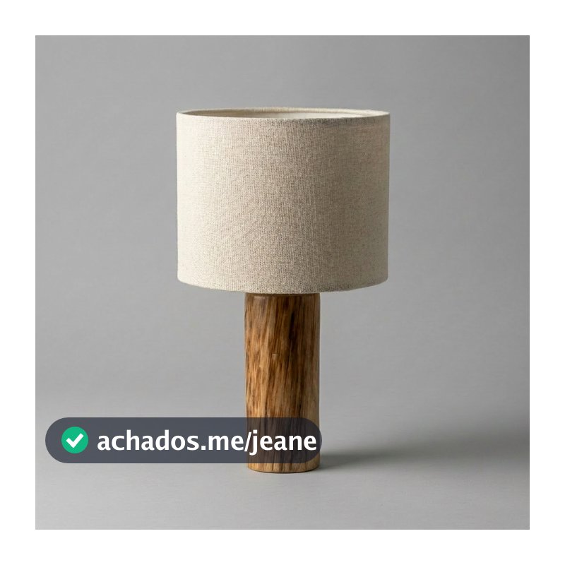 Abajur Sofisticado ou Base de Madeira Maciça para Sala, Mesa de Canto ,Cômoda,Quarto