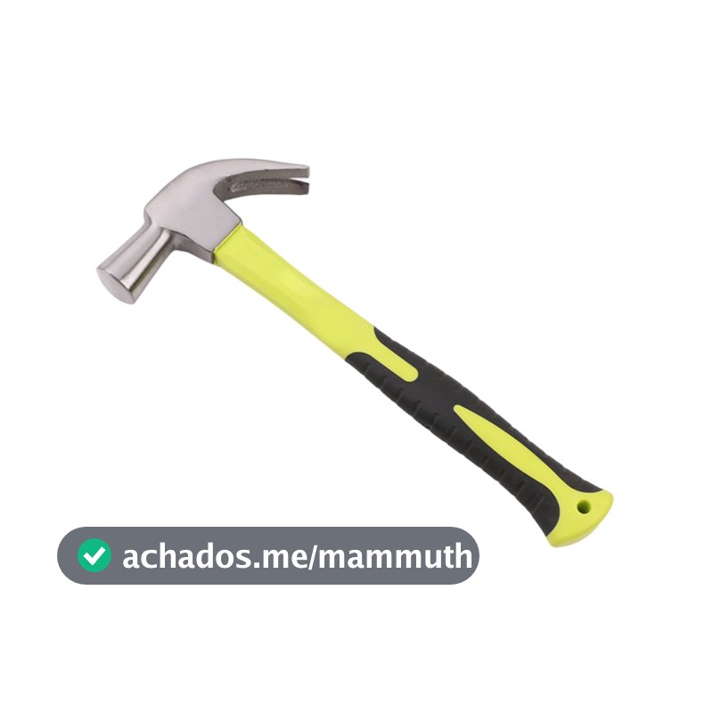 Martelo Cabeça 25mm Unha Aço Com Cabo Emborrachado Portátil Profissional