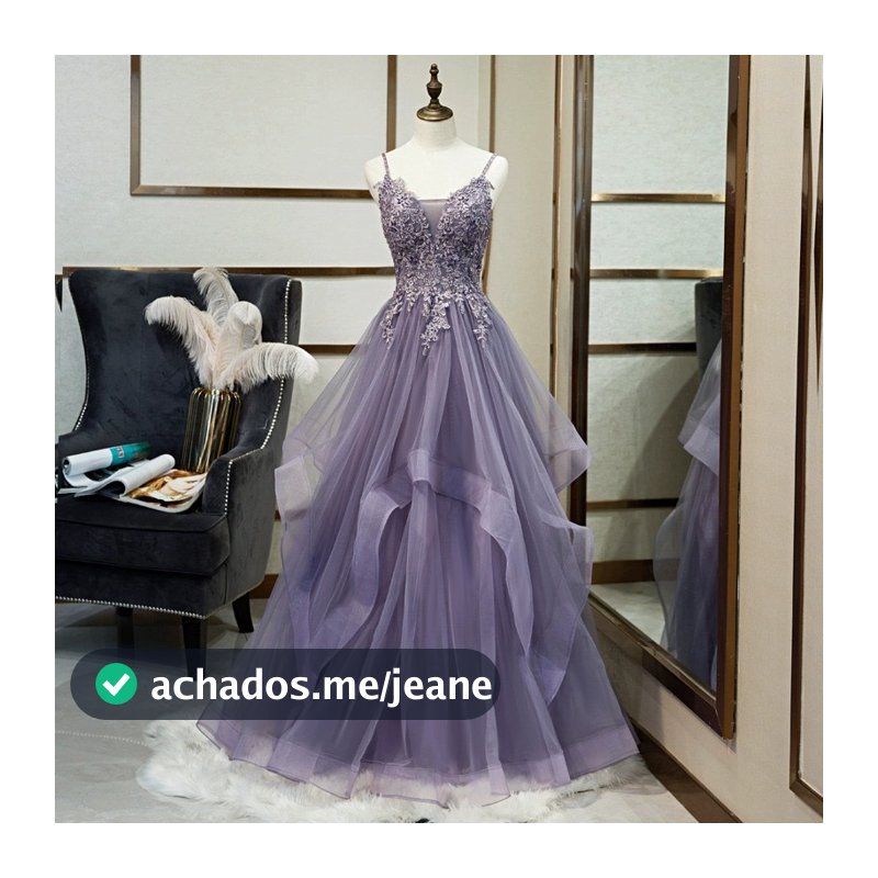 Vestido Longo Floral com Detalhes de Renda para Mulheres, Ideal para 15º Aniversário, Quinceanera, Casamento, Festa VZWR