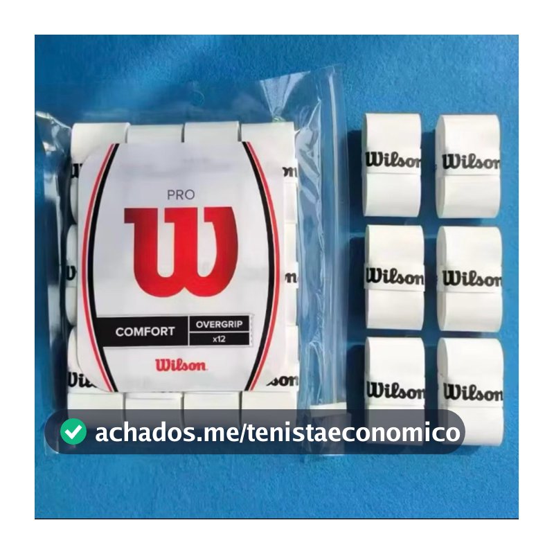 Kit Overgrip Wilson Head Confort para Raquetes de Tennis Beach Tennis Padel Pickleball Squash Badminton esportes