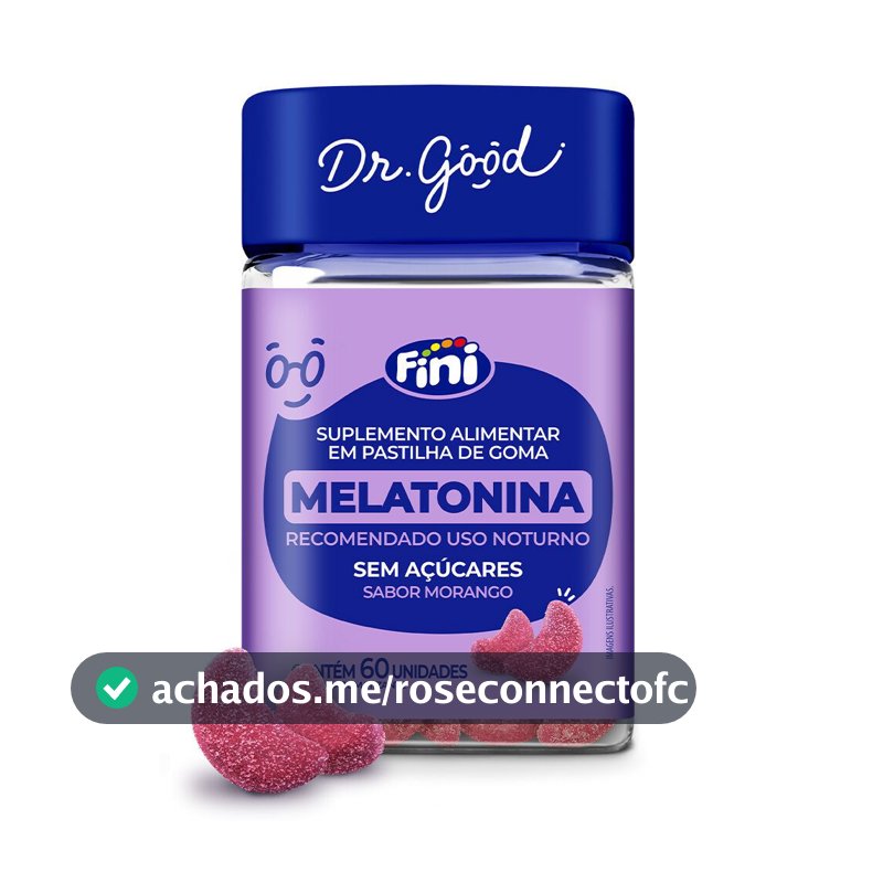 Fini Melatonina 60 Cápsulas | Sono de Qualidade, Relaxamento e Bem-Estar | Suplemento Original