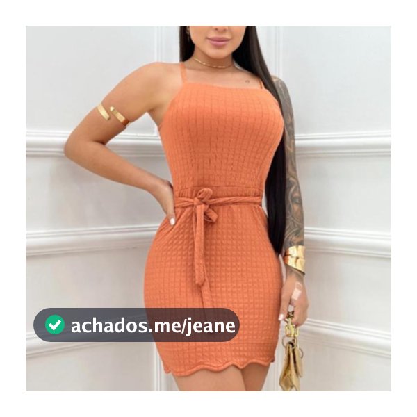 Vestido Tubinho Curto Moda Gringa - Detalhe Delicado Nuvem na Barra e Laço