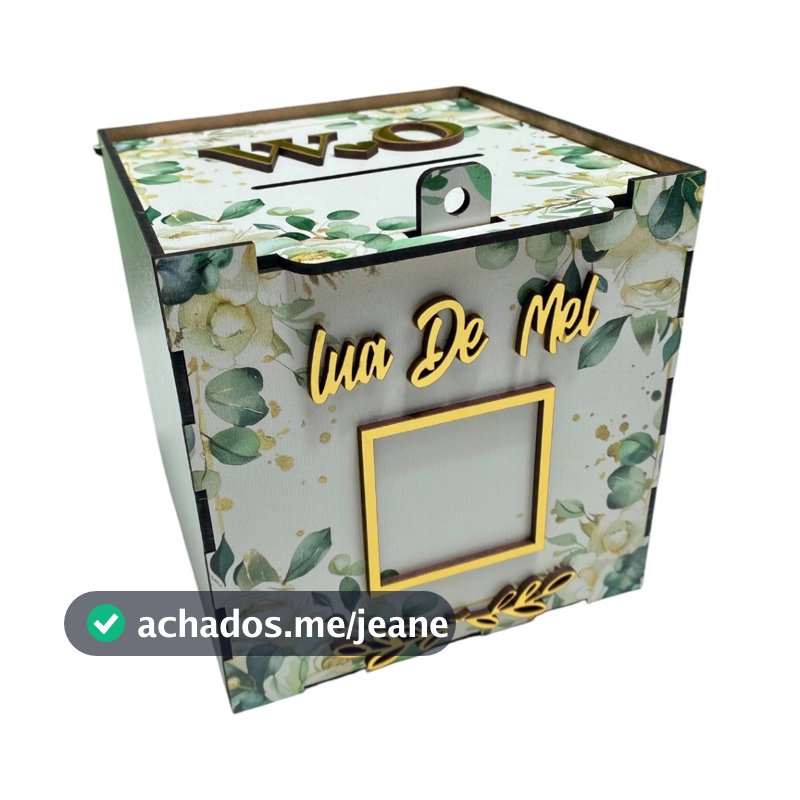 CAIXA PERSONALIZADA LUA DE MEL OU GRAVATA PARA CASAMENTO