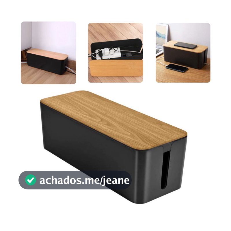 Caixa Organizadora De Fios E Cabos P/ Proteger Filtro De Linha Estabilizadores Fontes E Tomadas 32cm