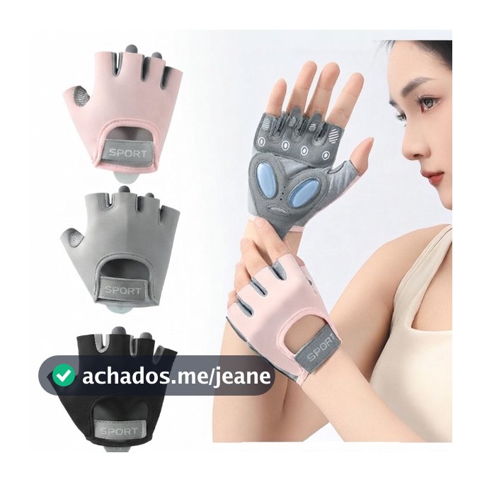 Luvas esportiva unissex de meio dedo academia Exercicios Com Munhequeira Fit Musculação ajuste