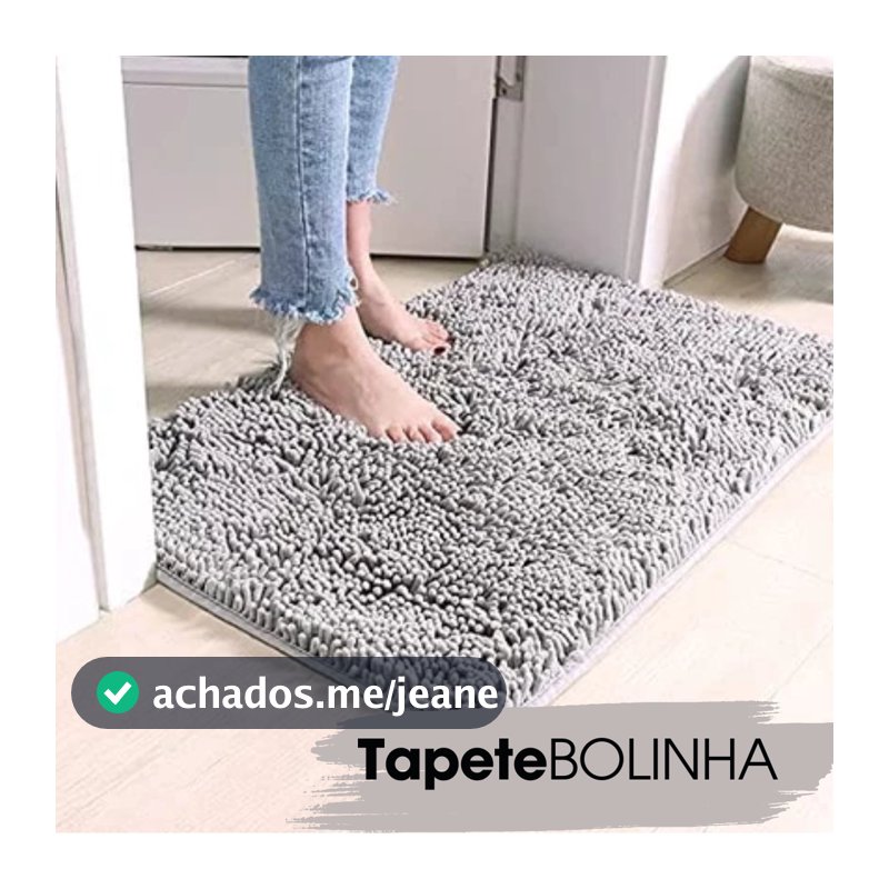 Kit Tapetes Premium  de Bolinha para Sala Quarto Banheiro Antiderrapante 45cm x 65 cm