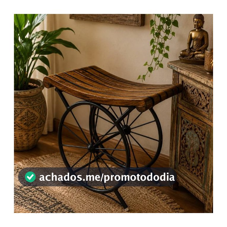 BANCO BANQUETA INDIANA ARTISAN