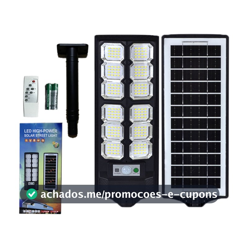 Luminária Solar LED Tipo Foguete – 12 Divisões de Alt - Novo Pronta Entrega Qualidade Superior