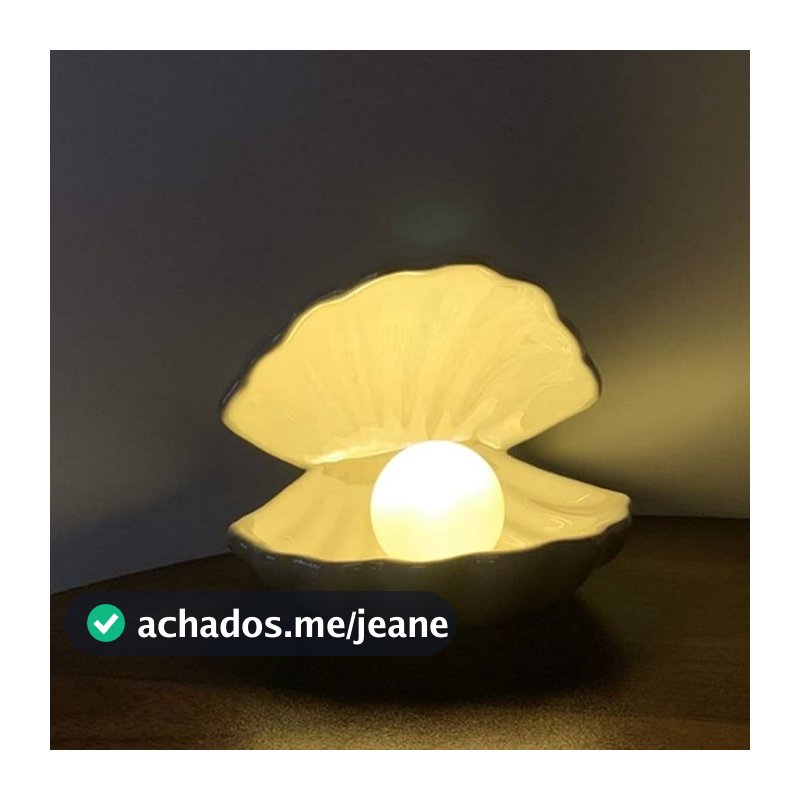 candeiro de concha infeite luminária somente na cor rosa bebé