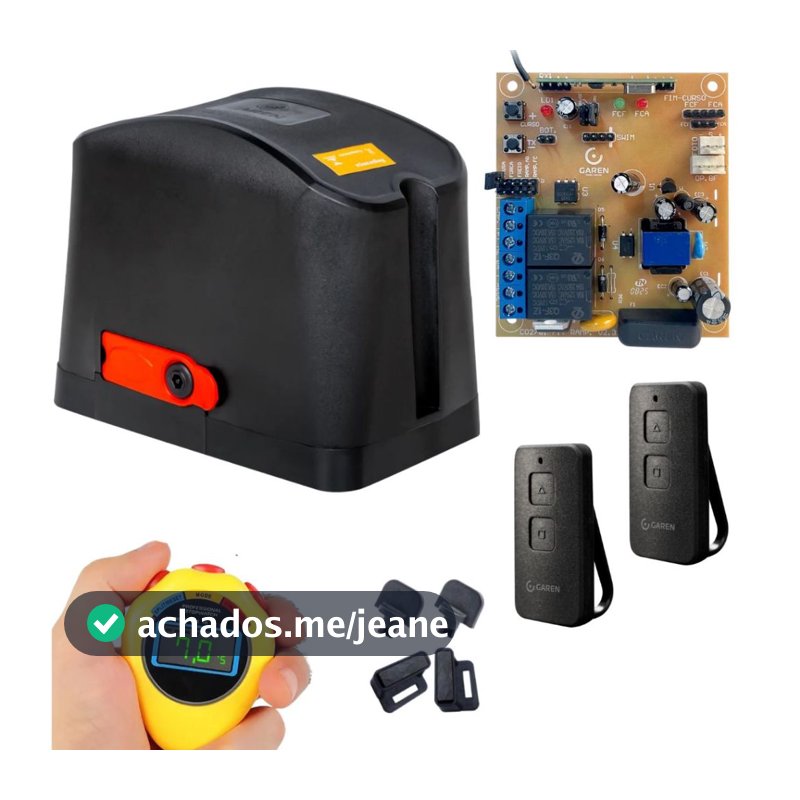 Motor de Portão Dz Casa Speed 400kg Com 2 Controles Sem Cremalheira