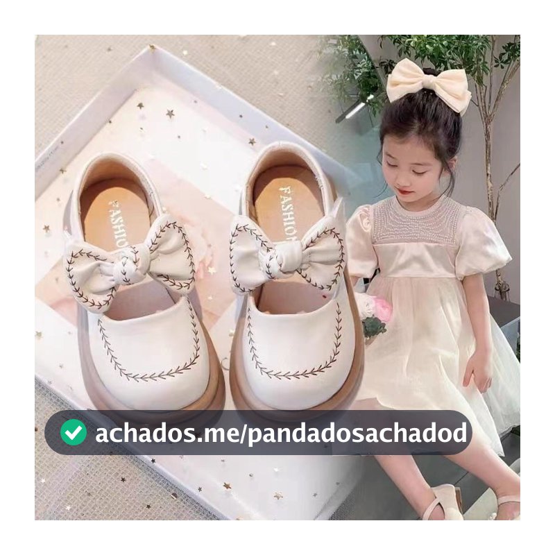 Sapatos de couro para meninas princess shoes
