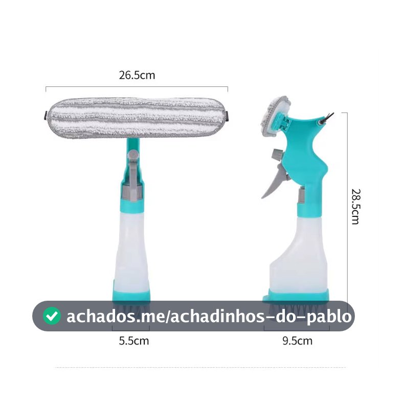 Rodo Spray Mop 4 Em1 Limpa Vidro Multiuso 250ml Vidro Janela - Bhz Store