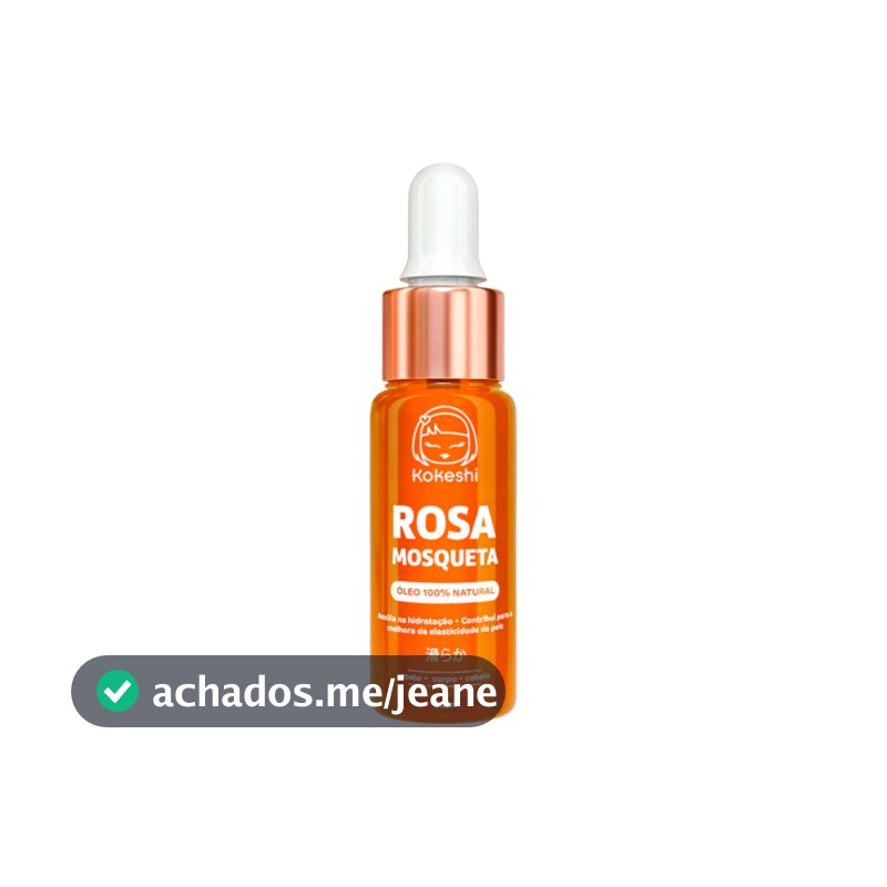Óleo de Rosa Mosqueta 100% Puro Natural Kokeshi Reparação e Hidratação 20ml