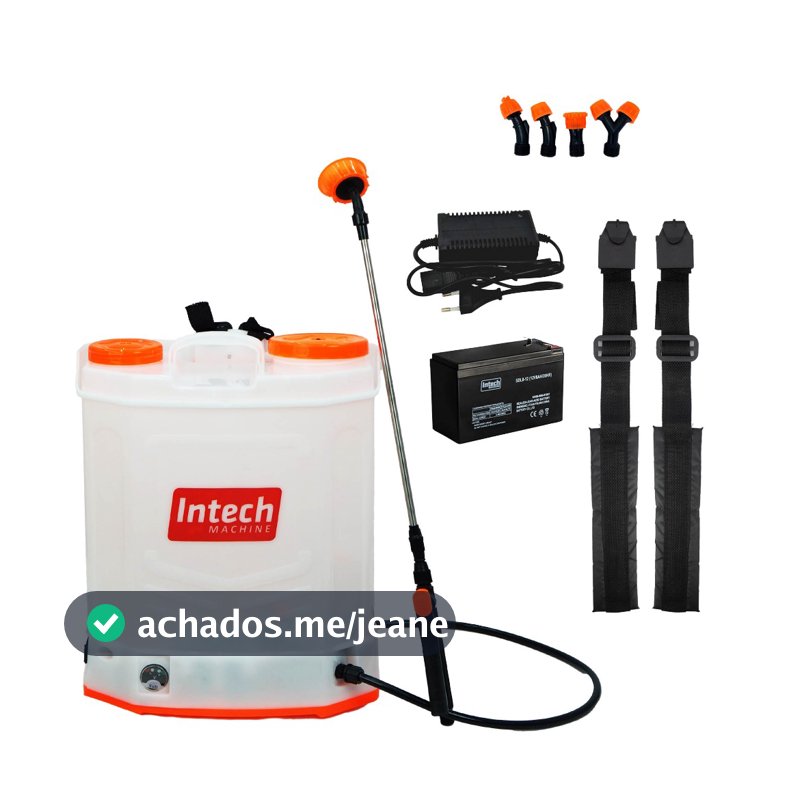 Pulverizador 20l Costal Bateria Elétrico GPE2000 Intech Machine