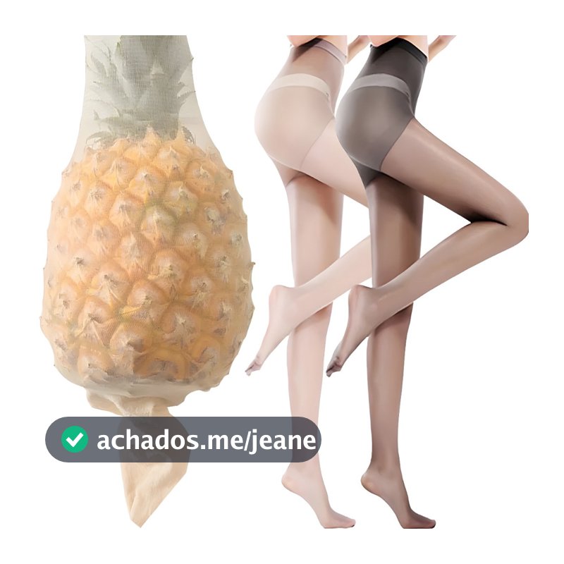 MEIA CALÇA ELÁSTICA CINTURA ALTA RESISTENTE A RASGOS