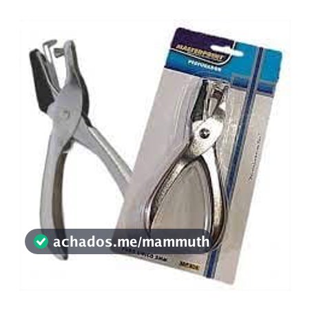 Perfurador Furador de Papel Alicate 1 Furo em Metal Aço Resistente MasterPrint